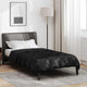 Vidaxx Ganzjahresdecke schwarz 200 x 155 cm Satin und Mikrofaser