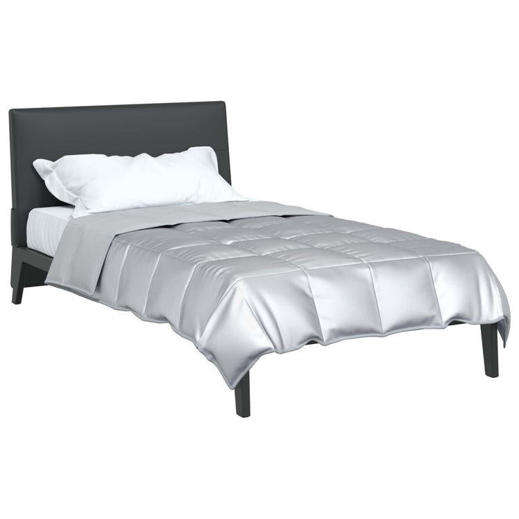 Vidaxx Ganzjahresdecke Silber 220 x 155 cm Satin und Mikrofaser