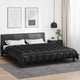 Vidaxx Winterbettdecke schwarz 220 x 260 cm Satin und Mikrofaser