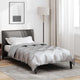 Vidaxl Winterbettdecke Silber 220 x 140 cm Satin und Mikrofaser