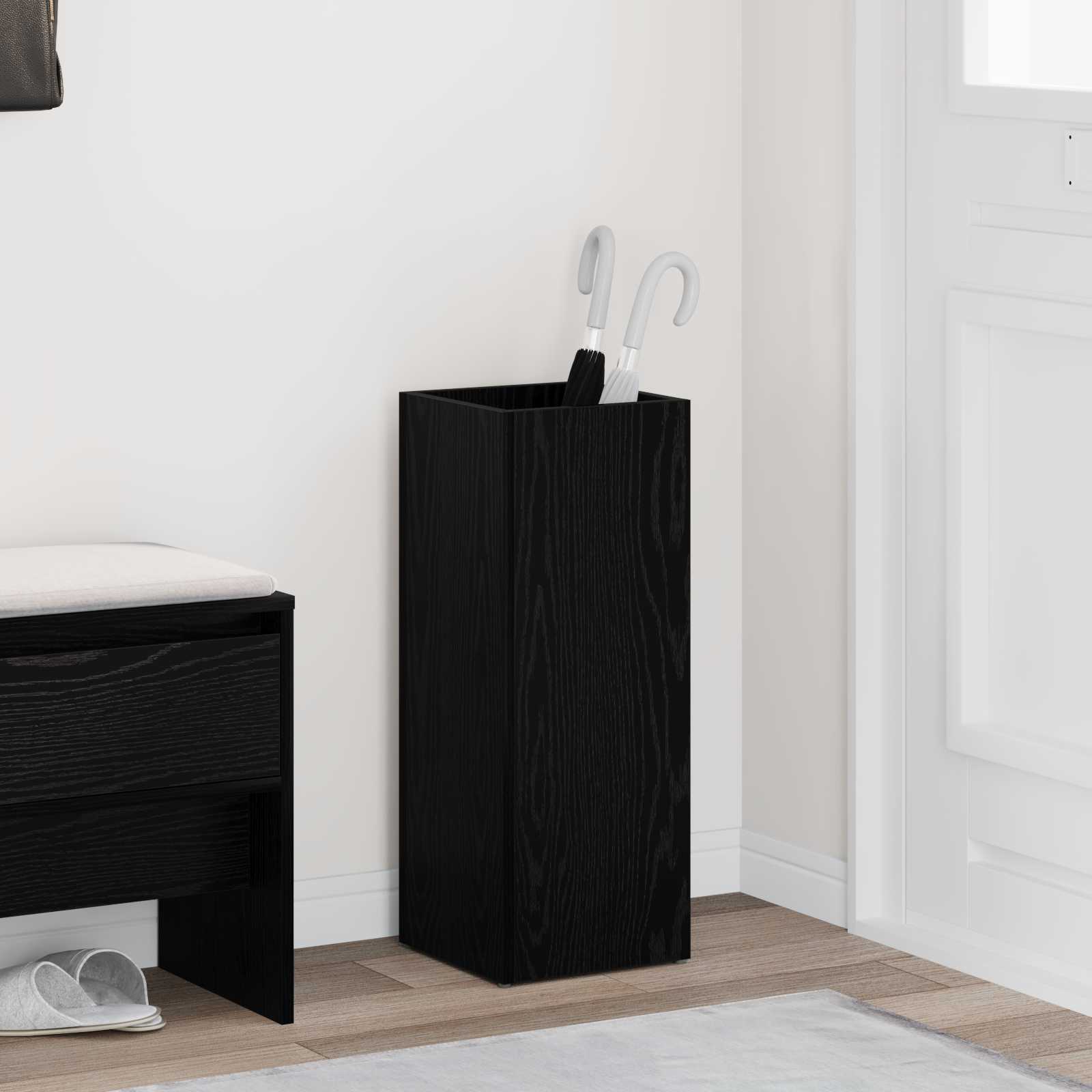 Vidaxx Regenschirm Standard Eiche schwarz 25 x 24,5 x 64 cm Holzwerkstoff