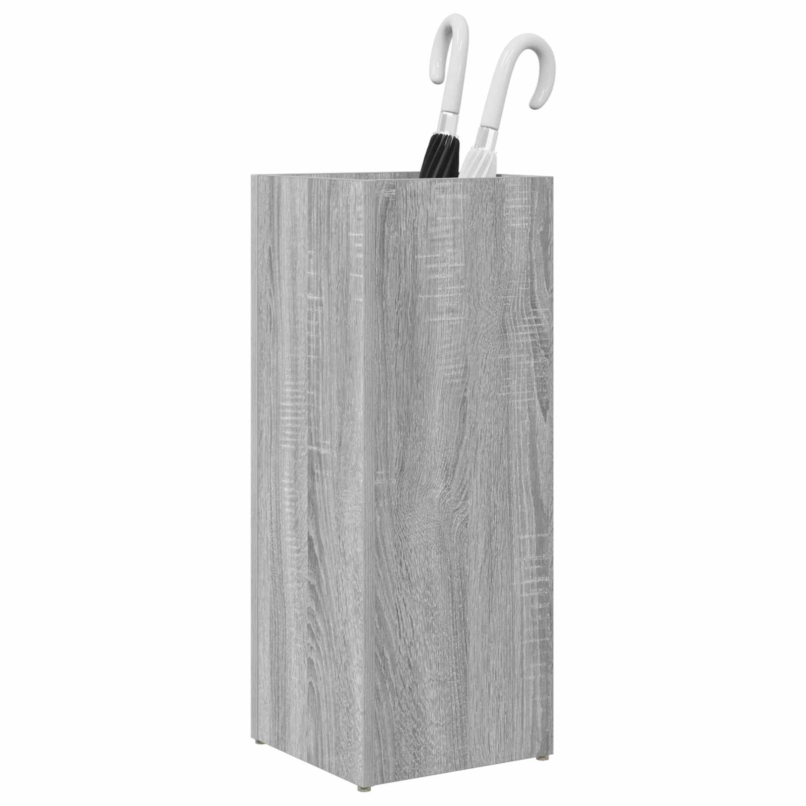 Vidaxl Regenschirm Standard Grau Sonoma 25 x 24,5 x 64 cm aus handgefertigtem Holz