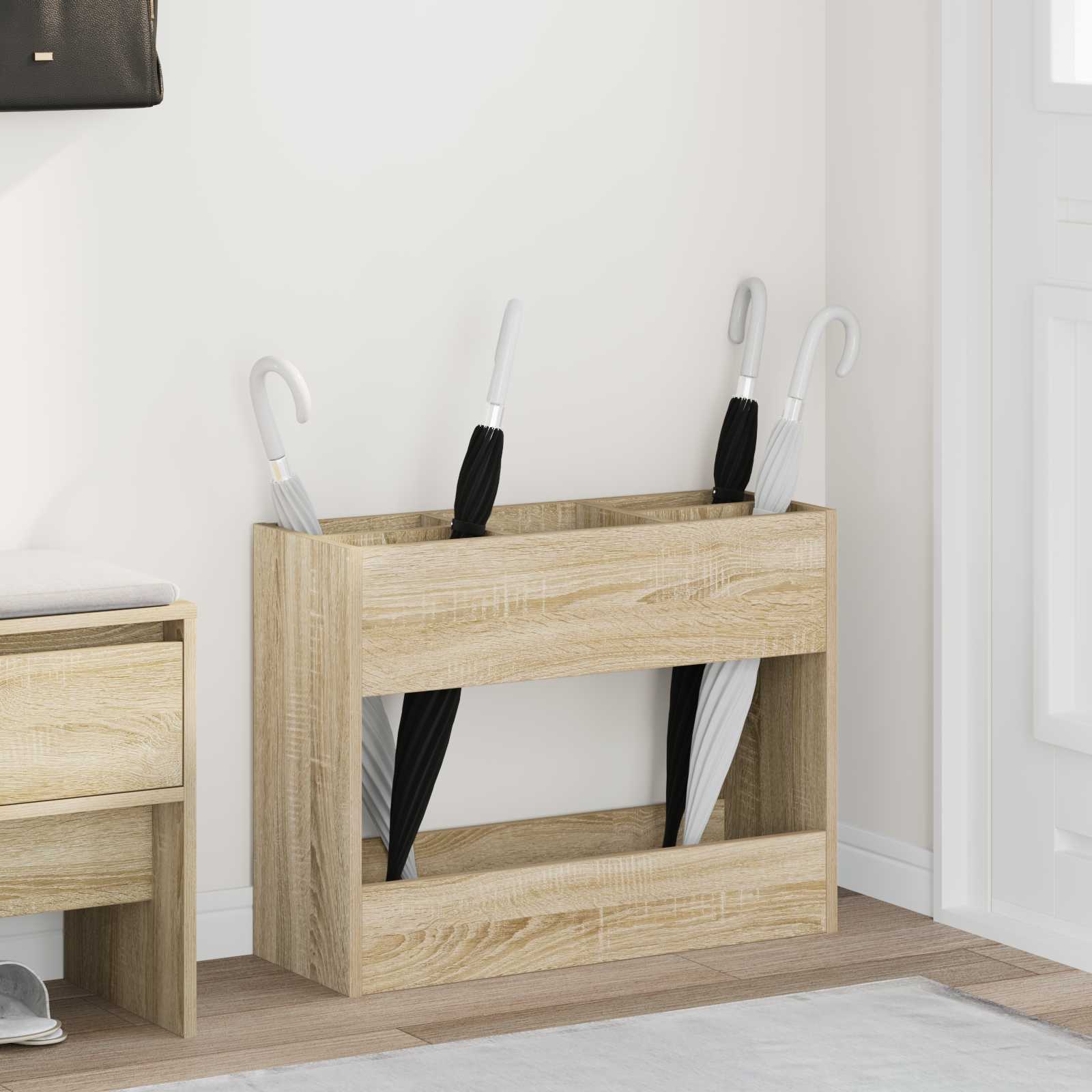 Vidaxl Regenschirm Standard Sonoma Eiche 65 x 24 x 50 cm Holzwerkstoff
