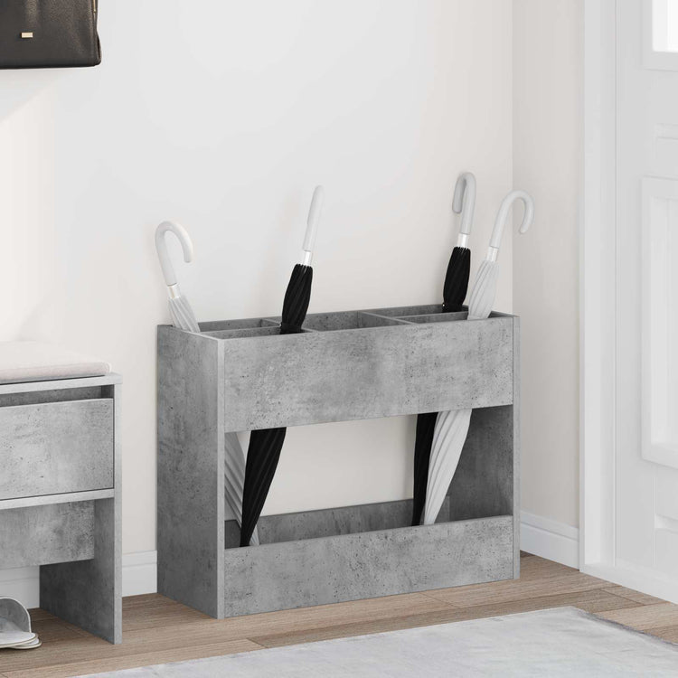 Vidaxx Regenschirm Standard Betongrau 65 x 24 x 50 cm verarbeitetes Holz