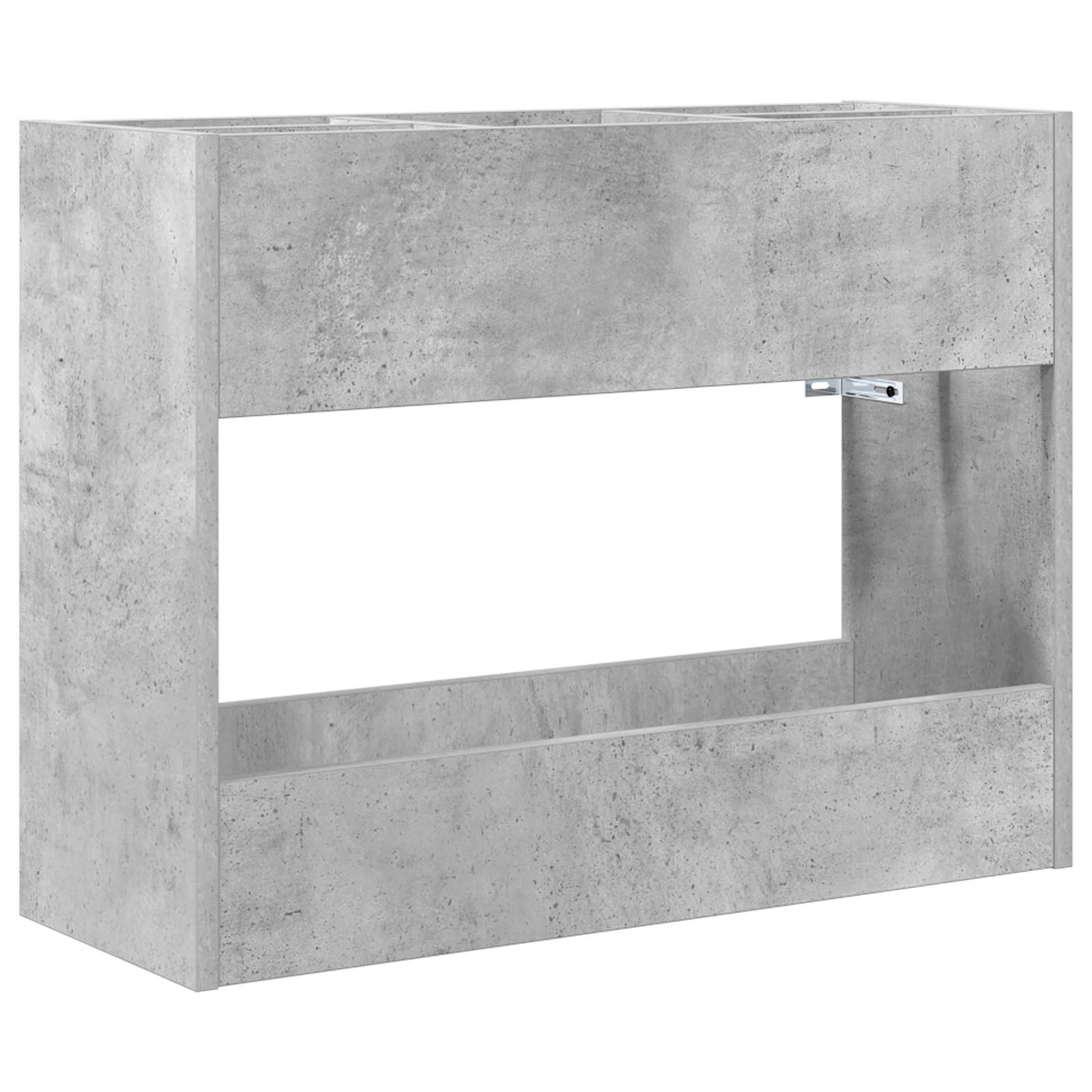 Vidaxx Regenschirm Standard Betongrau 65 x 24 x 50 cm verarbeitetes Holz