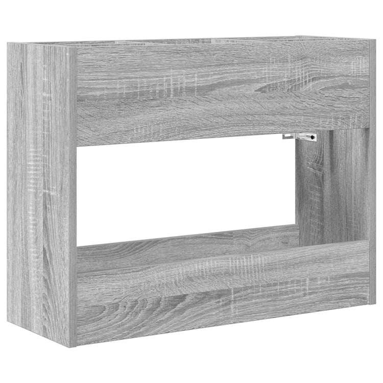 Vidaxl Regenschirm Standard Grau Sonoma 65 x 24 x 50 cm Holzwerkstoff