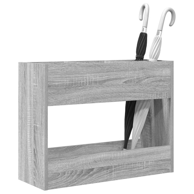 Vidaxl Regenschirm Standard Grau Sonoma 65 x 24 x 50 cm Holzwerkstoff