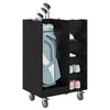 Vidaxx Golfschrank mit Rad schlichte schwarze Eiche 65 x 45 x 98 cm