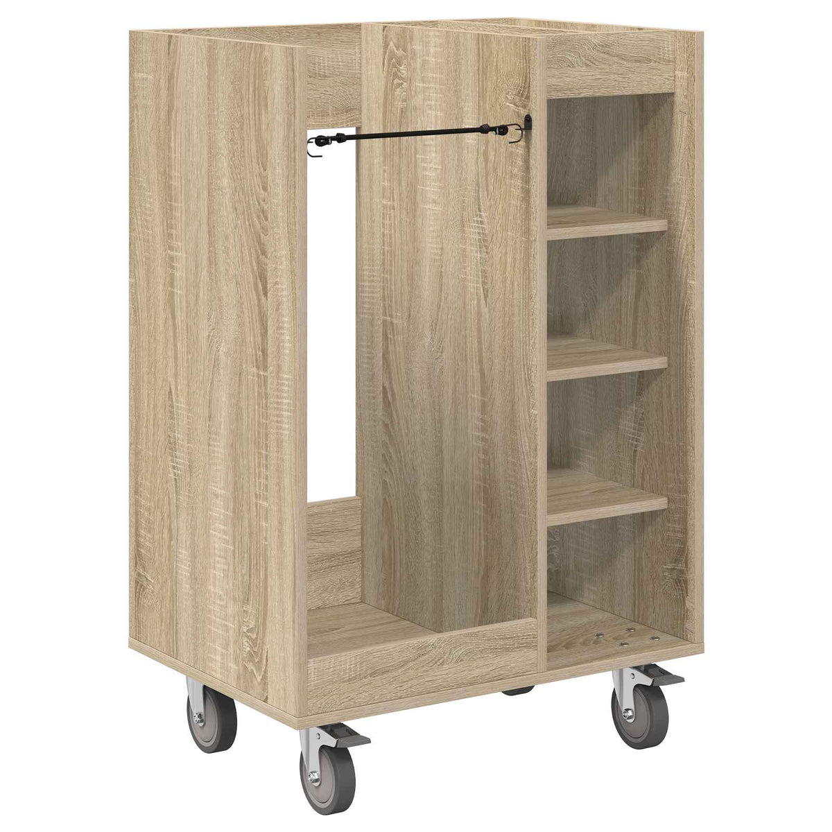 Vidaxl Golfschrank mit Rad Sonoma-Eiche natur 65 x 45 x 98 cm