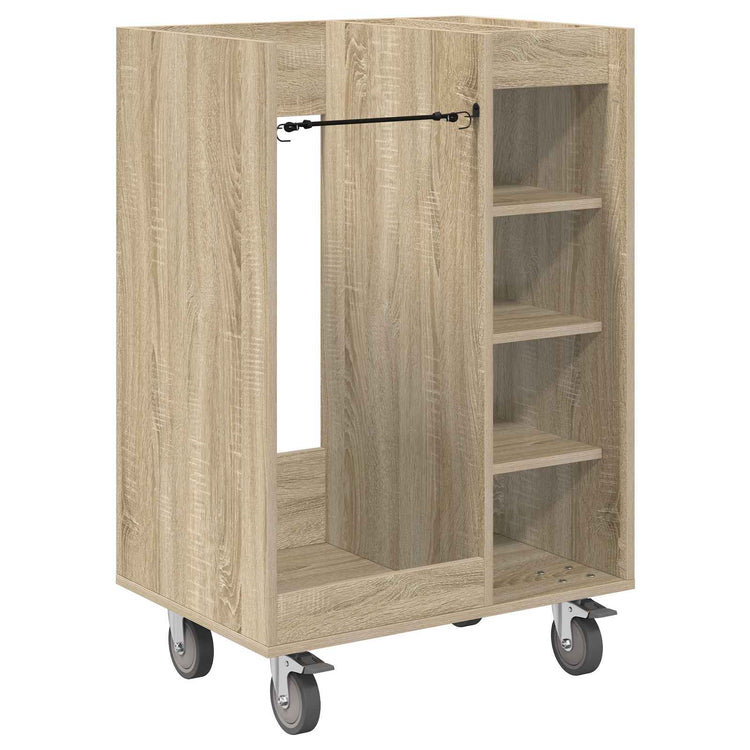 Vidaxl Golfschrank mit Rad Sonoma-Eiche natur 65 x 45 x 98 cm
