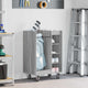Vidaxl Golfschrank mit Rad einfarbig grau Sonoma 65 x 45 x 98 cm