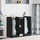 Vidaxx Golfschrank Eiche schwarz schlicht 102 x 45 x 85,5 cm