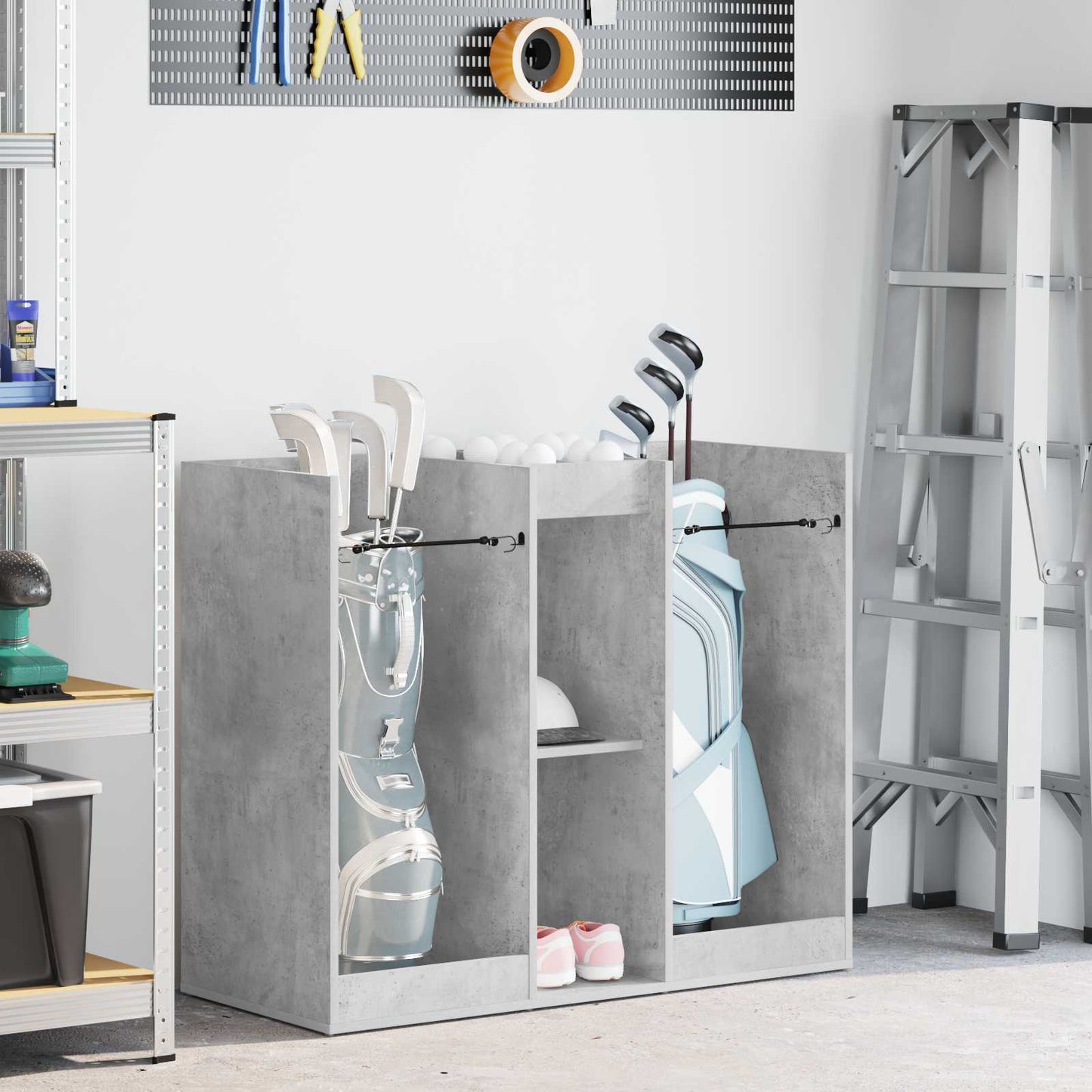 Vidaxx Golfschrank schlicht betongrau 102 x 45 x 85,5 cm