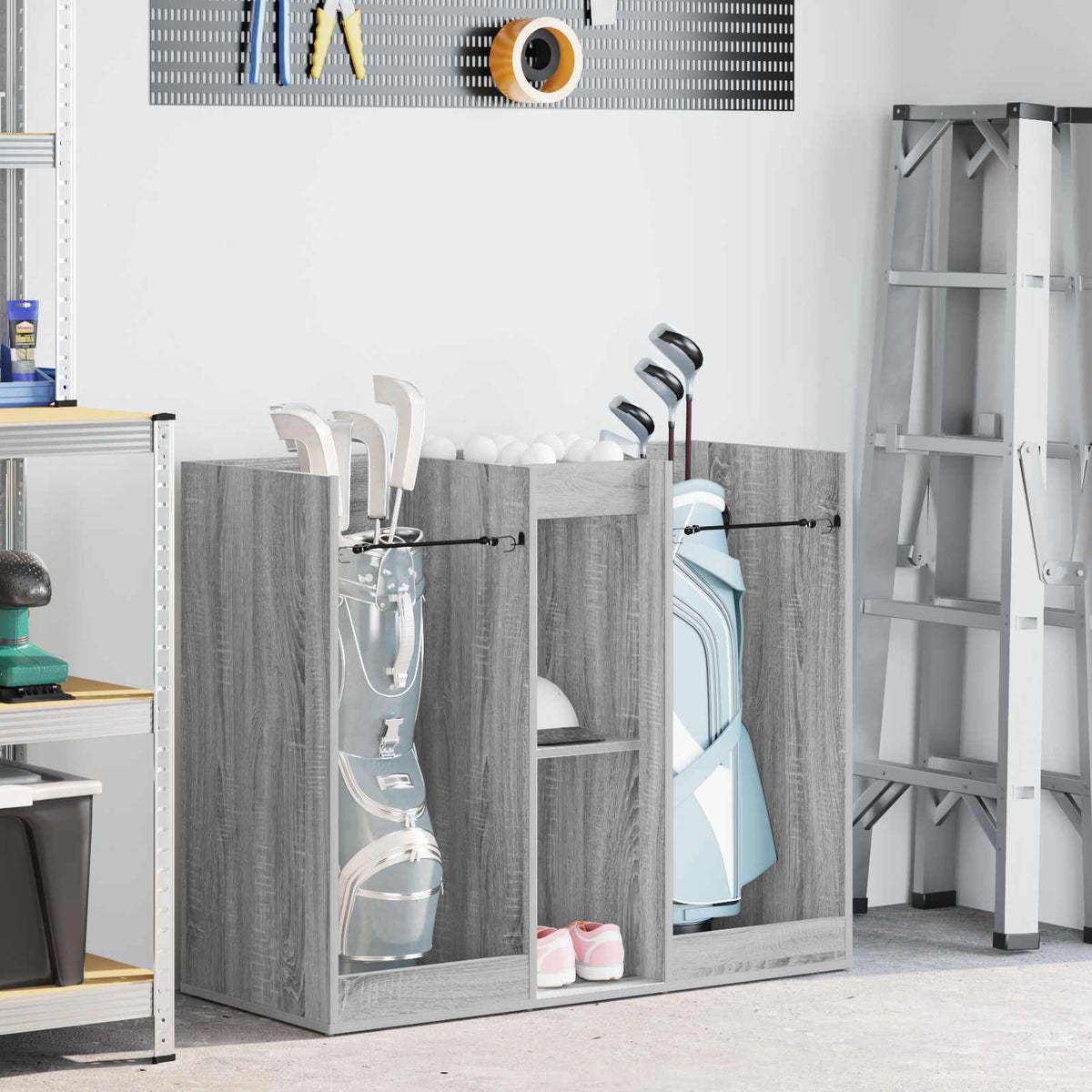 Vidaxl Golfschrank schlicht grau Sonoma 102 x 45 x 85,5 cm