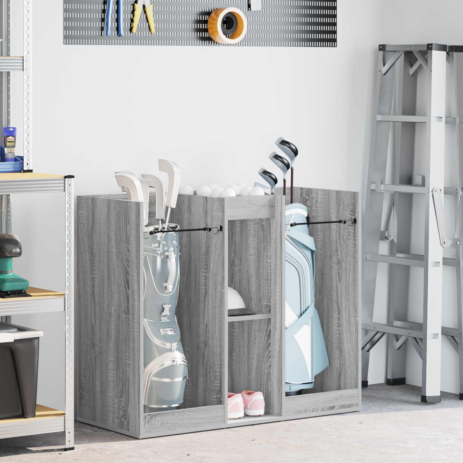 Vidaxl Golfschrank schlicht grau Sonoma 102 x 45 x 85,5 cm