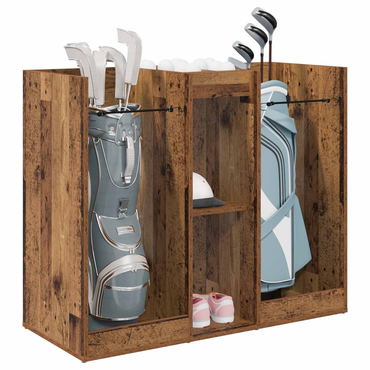 Vidaxx Golfschrank schlichtes Altholz 102 x 45 x 85,5 cm
