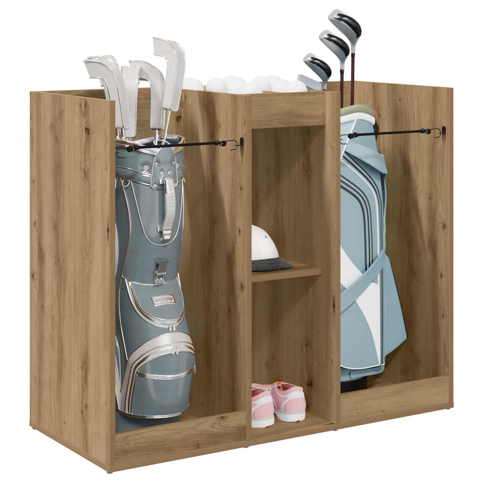 Vidaxx Golfschrank Artisan Eiche schlicht 102 x 45 x 85,5 cm
