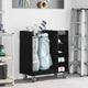 Vidaxx Golfschrank mit Rad schlichte schwarze Eiche 90 x 45 x 98 cm