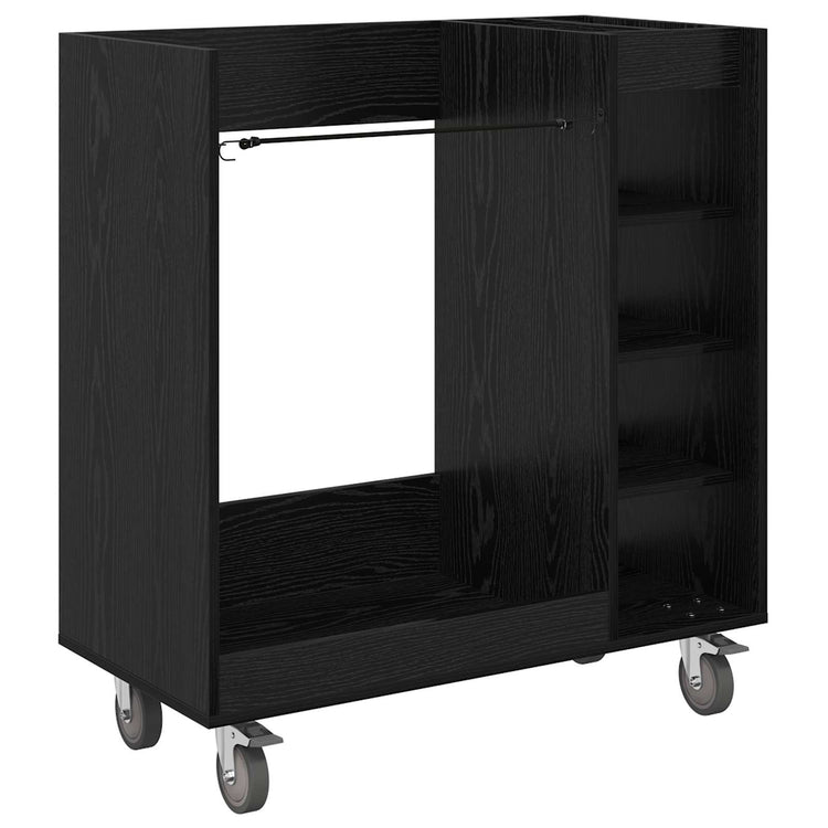 Vidaxx Golfschrank mit Rad schlichte schwarze Eiche 90 x 45 x 98 cm