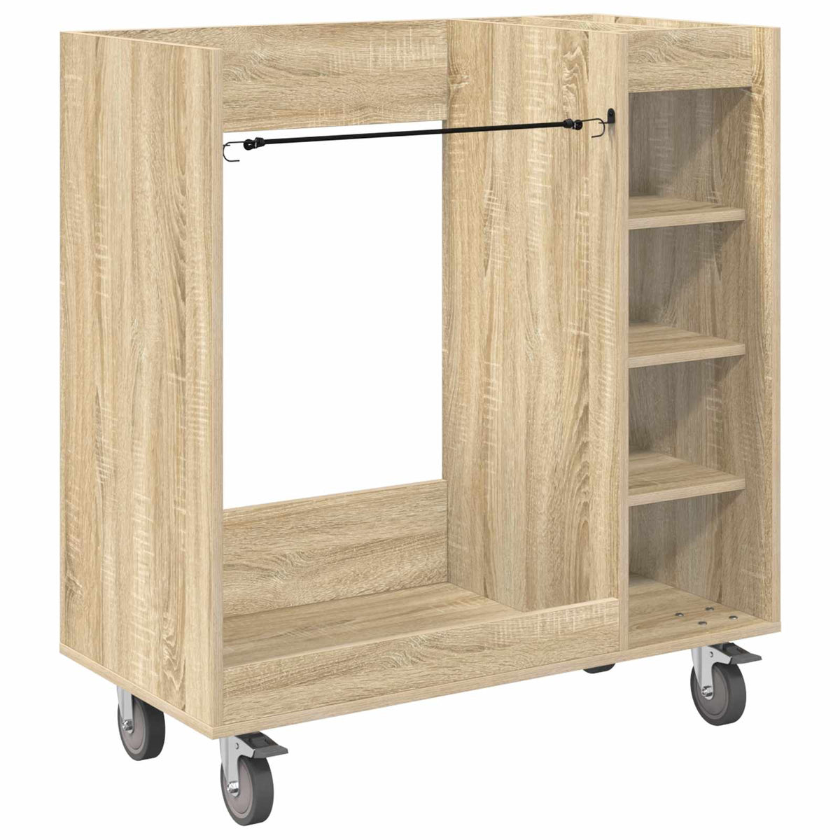 Vidaxl Golfschrank mit Rad Sonoma-Eiche natur 90 x 45 x 98 cm