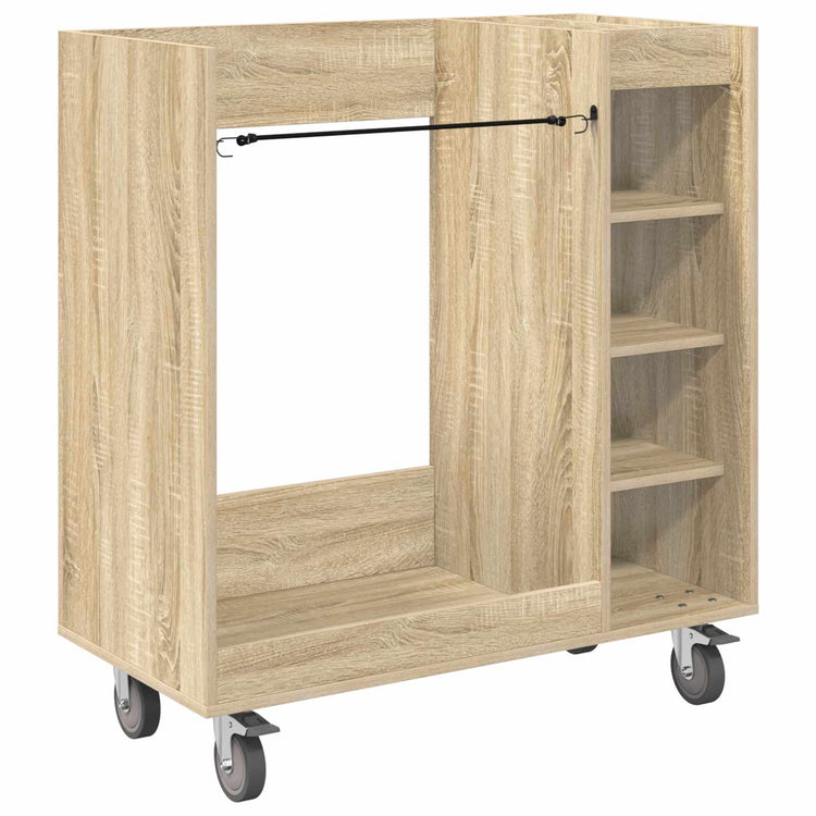 Vidaxl Golfschrank mit Rad Sonoma-Eiche natur 90 x 45 x 98 cm