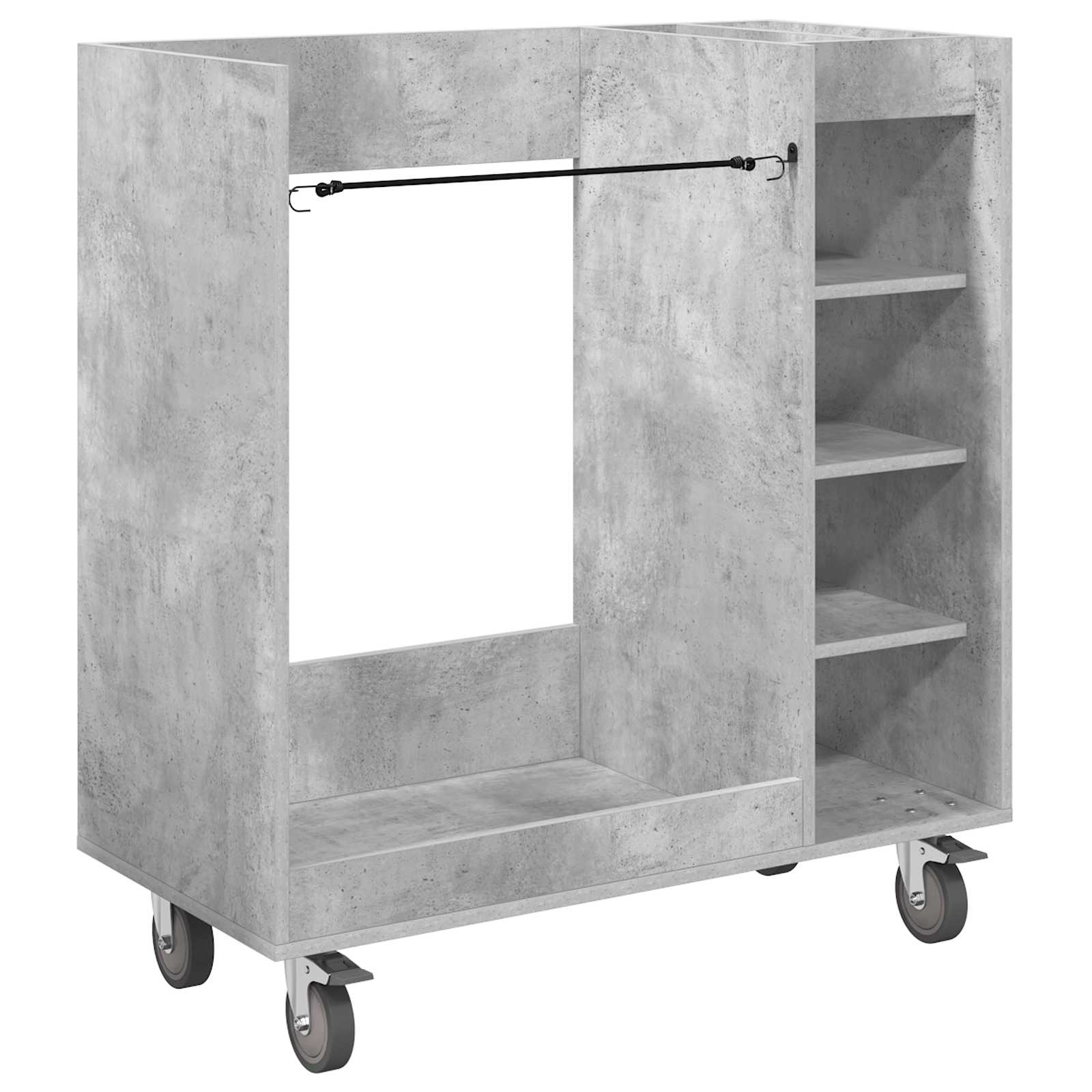 Vidaxx Golfschrank mit Rad schlicht betongrau 90 x 45 x 98 cm
