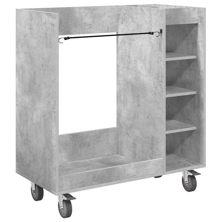 Vidaxx Golfschrank mit Rad schlicht betongrau 90 x 45 x 98 cm