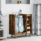 Vidaxx Golfschrank mit Rad, Räuchereiche natur, 90 x 45 x 98 cm