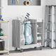 Vidaxl Golfschrank mit Rad schlicht grau Sonoma 90 x 45 x 98 cm