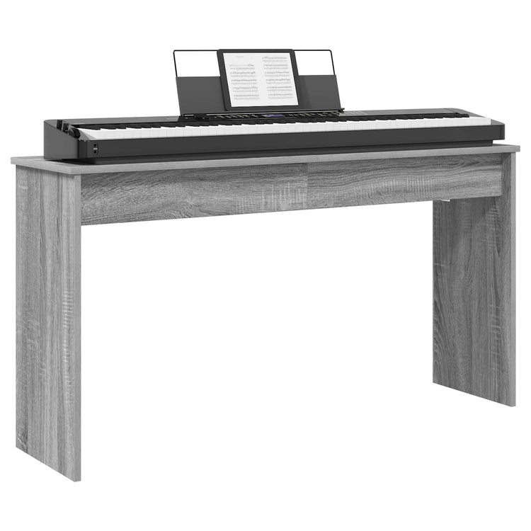 Vidaxl Keyboardständer, graues Sonoma, 120 x 32 x 64 cm, fertiges Holz