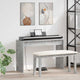 Vidaxxl Keyboardständer Betongrau 100 x 32 x 64 cm fertiges Holz