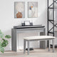 Vidaxl Keyboardständer Sonoma Grau 100 x 32 x 64 cm aus handgefertigtem Holz
