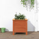 Vidaxl Gartenblumentopf Wachsbraun 40 x 40 x 39 cm massives Kiefernholz