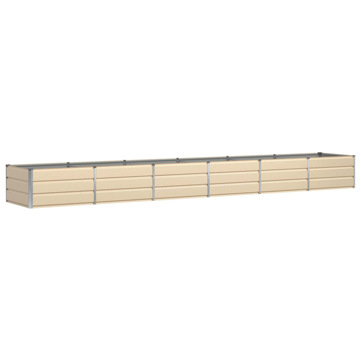 Vidaxx Pflanzgefäß Elfenbein 480 x 80 x 45 cm Stahl