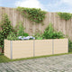 Vidaxx Pflanzgefäß Elfenbein 195 x 100 x 45 cm verzinkter Stahl