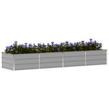 Vidaxx Pflanzgefäß hellgrau 320 x 80 x 45 cm Stahl - afbeelding 3