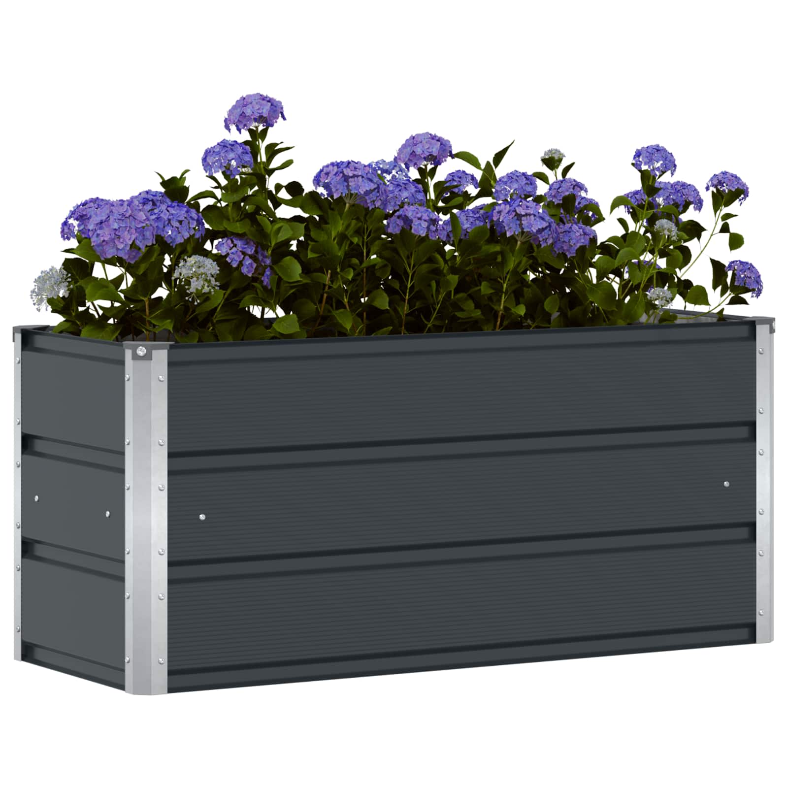 Vidaxx Pflanzgefäß Anthrazit 100 x 40 x 45 cm Stahl