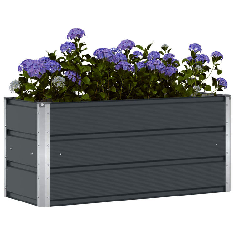 Vidaxx Pflanzgefäß Anthrazit 100 x 40 x 45 cm Stahl