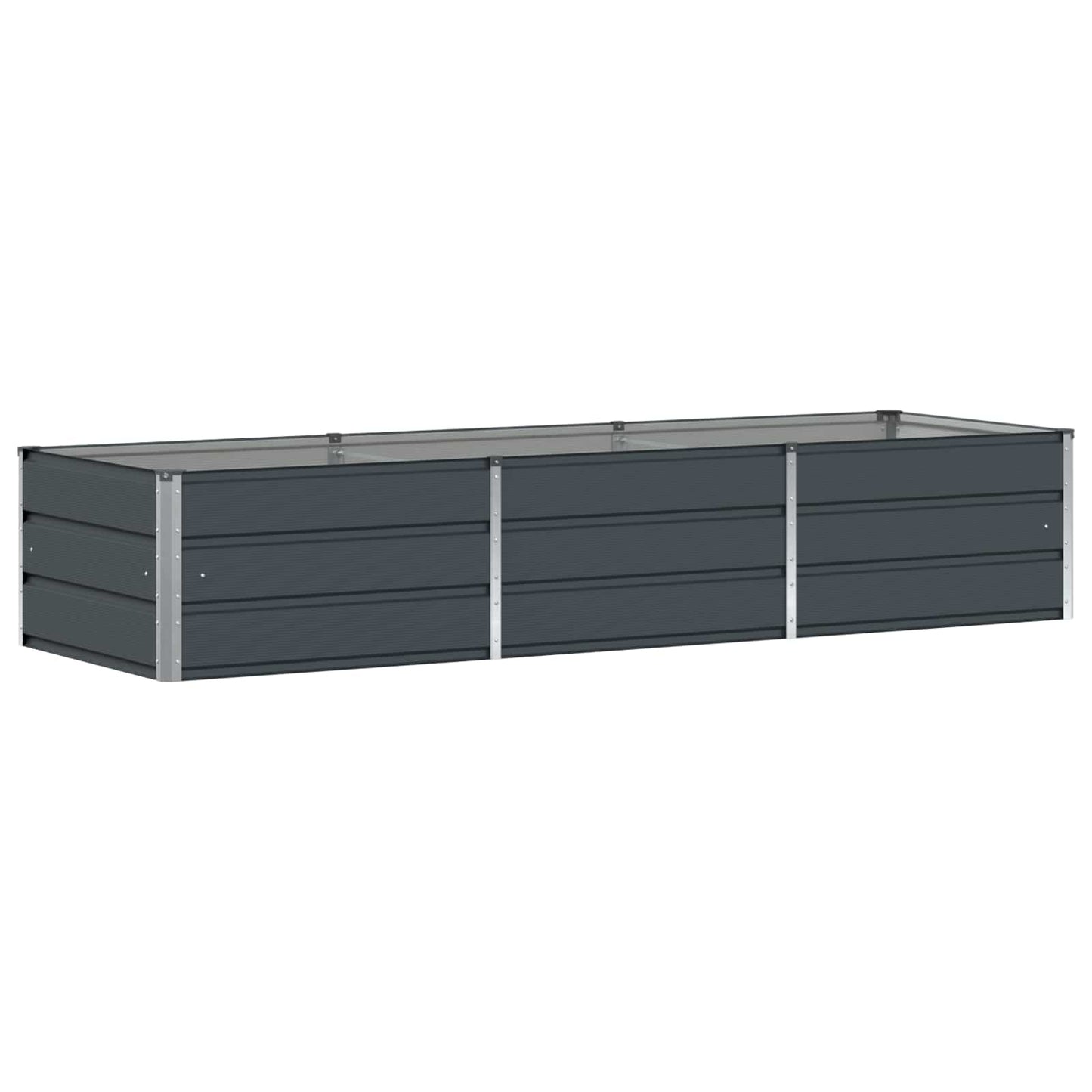 Vidaxx Pflanzgefäß Anthrazit 240 x 80 x 45 cm Stahl