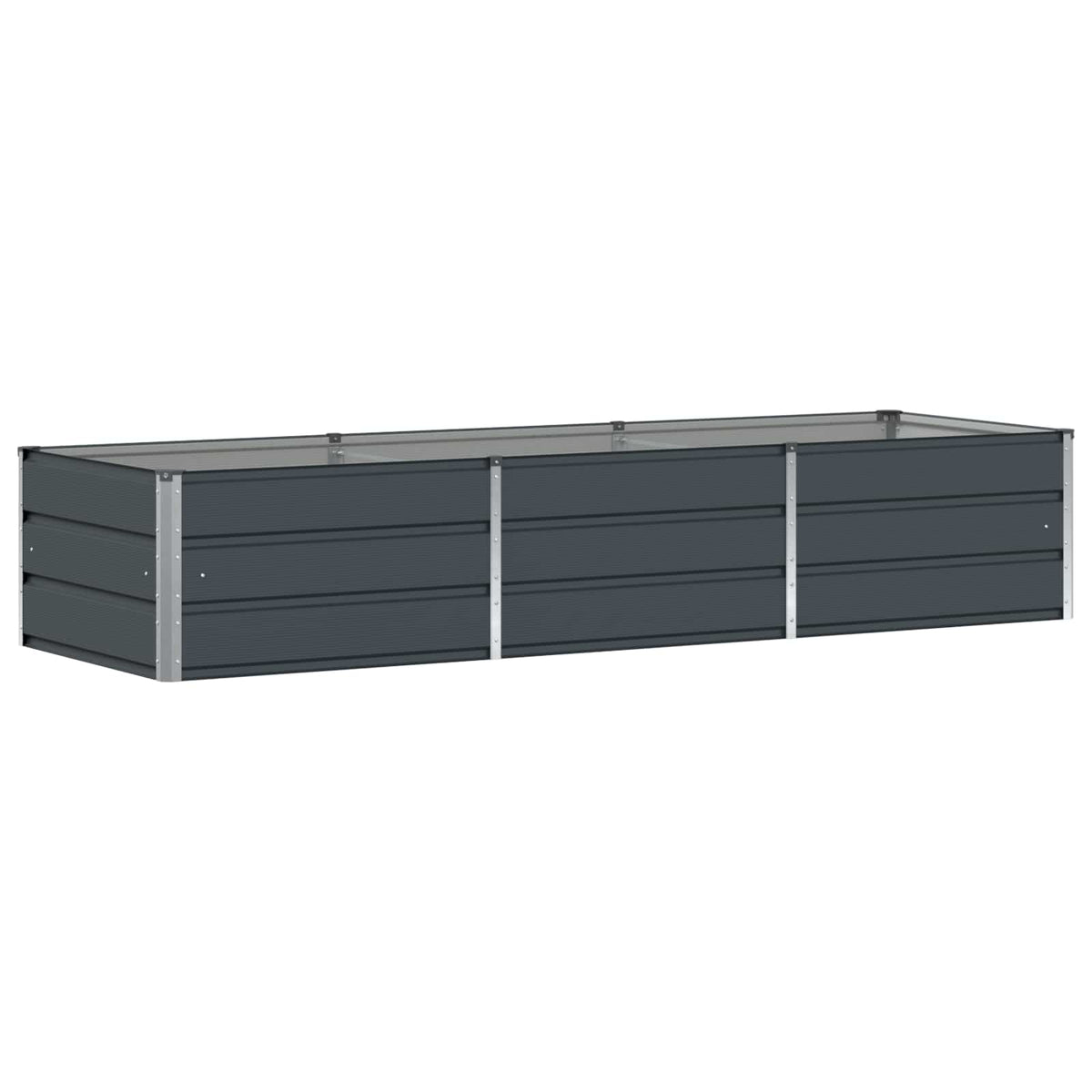 Vidaxx Pflanzgefäß Anthrazit 240 x 80 x 45 cm Stahl