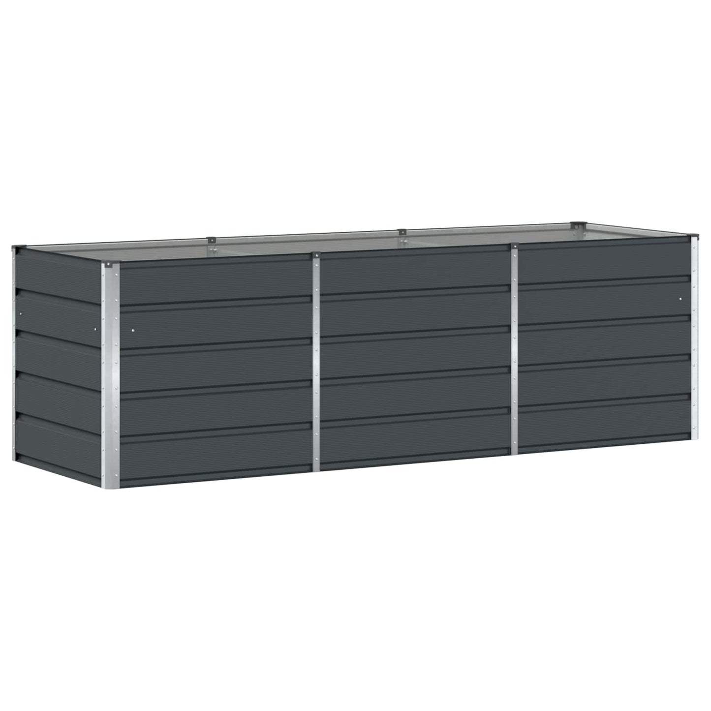 Vidaxx Pflanzgefäß Anthrazit 240 x 80 x 75 cm Stahl