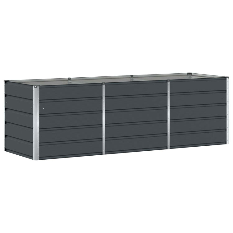 Vidaxx Pflanzgefäß Anthrazit 240 x 80 x 75 cm Stahl