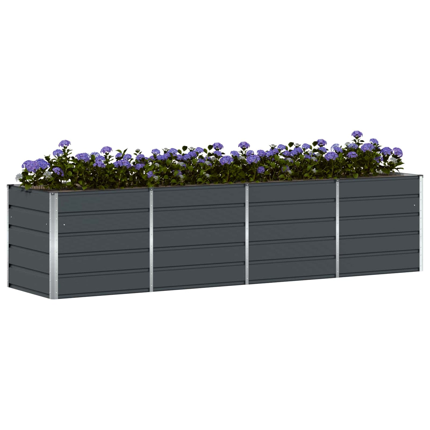 Vidaxx Pflanzgefäß Anthrazit 240 x 80 x 75 cm Stahl