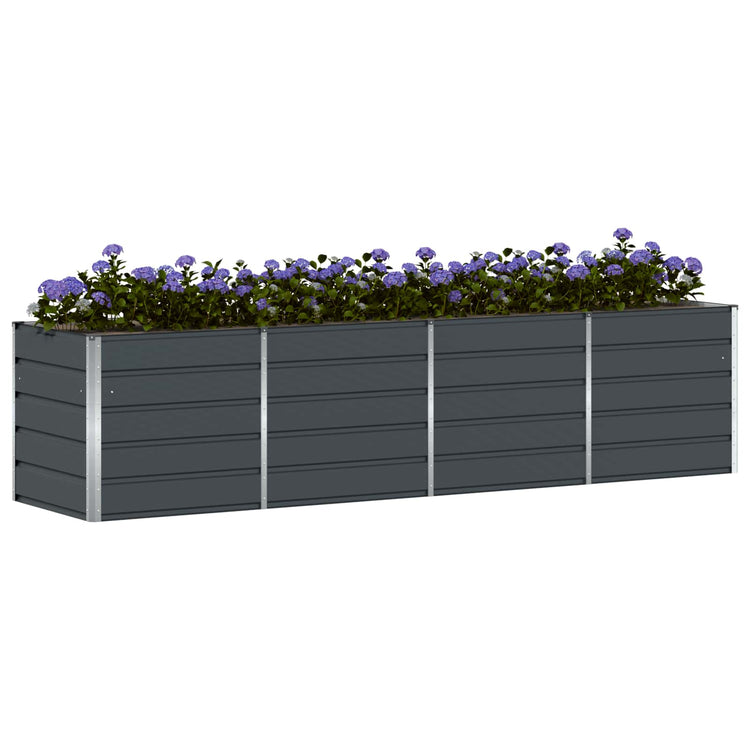 Vidaxx Pflanzgefäß Anthrazit 240 x 80 x 75 cm Stahl