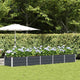 Vidaxx Pflanzgefäß Anthrazit 400 x 80 x 45 cm Stahl
