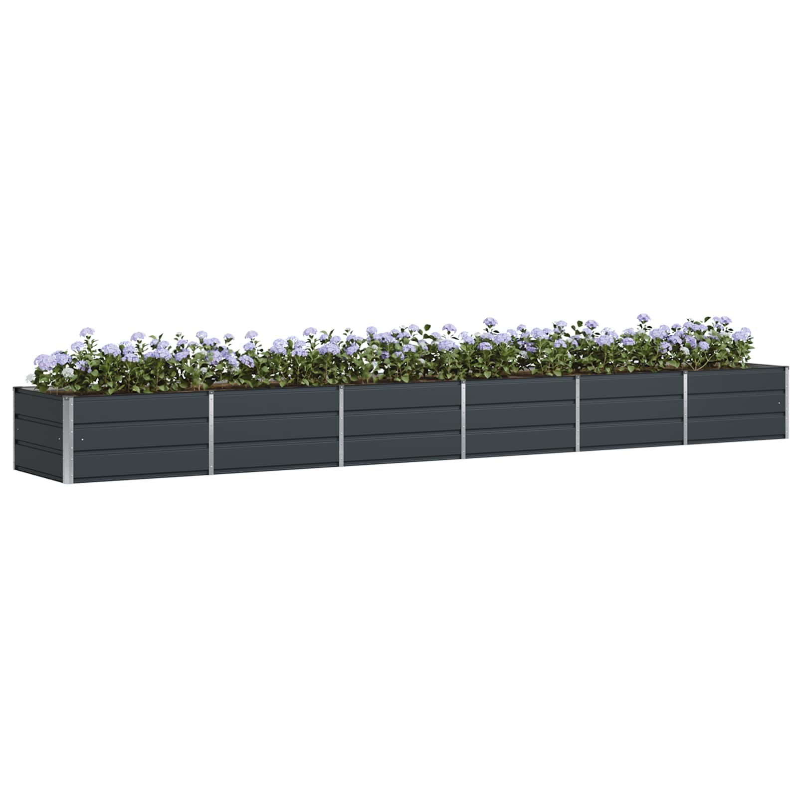 Vidaxx Pflanzgefäß Anthrazit 480 x 80 x 45 cm Stahl