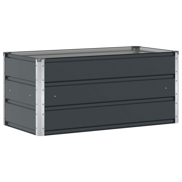 Vidaxx Pflanzgefäß Anthrazit 100 x 50 x 45 cm verzinkter Stahl