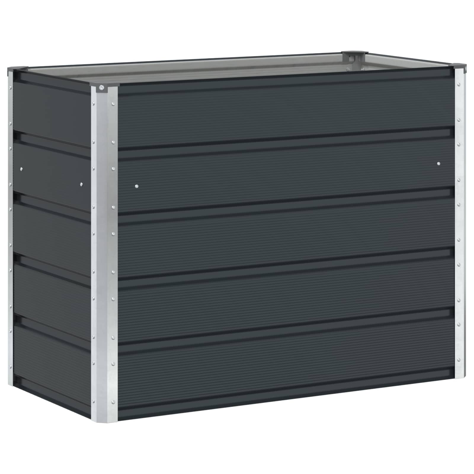 Vidaxx Pflanzgefäß Anthrazit 480 x 50 x 45 cm verzinkter Stahl