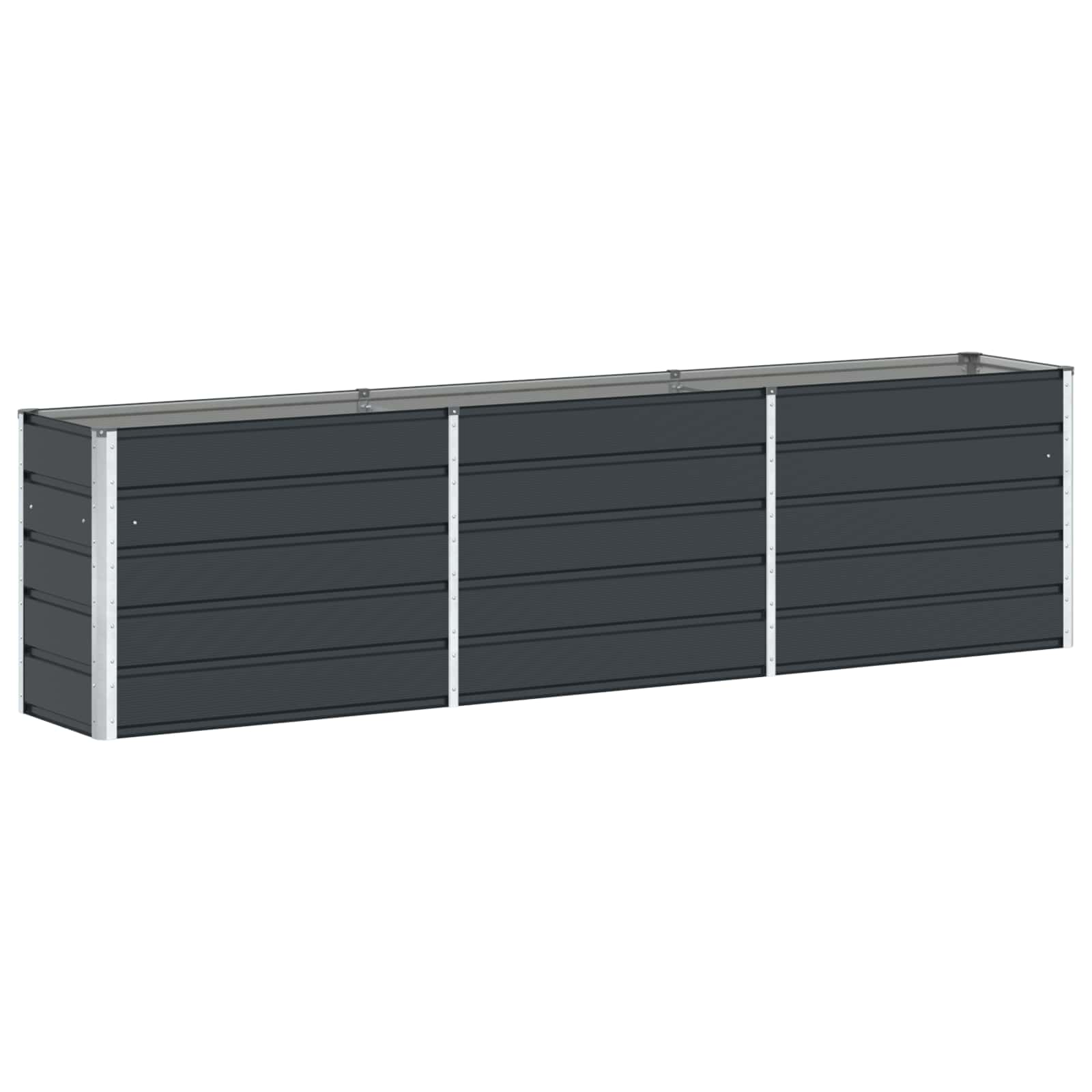 Vidaxx Pflanzgefäß Anthrazit 480 x 50 x 45 cm verzinkter Stahl