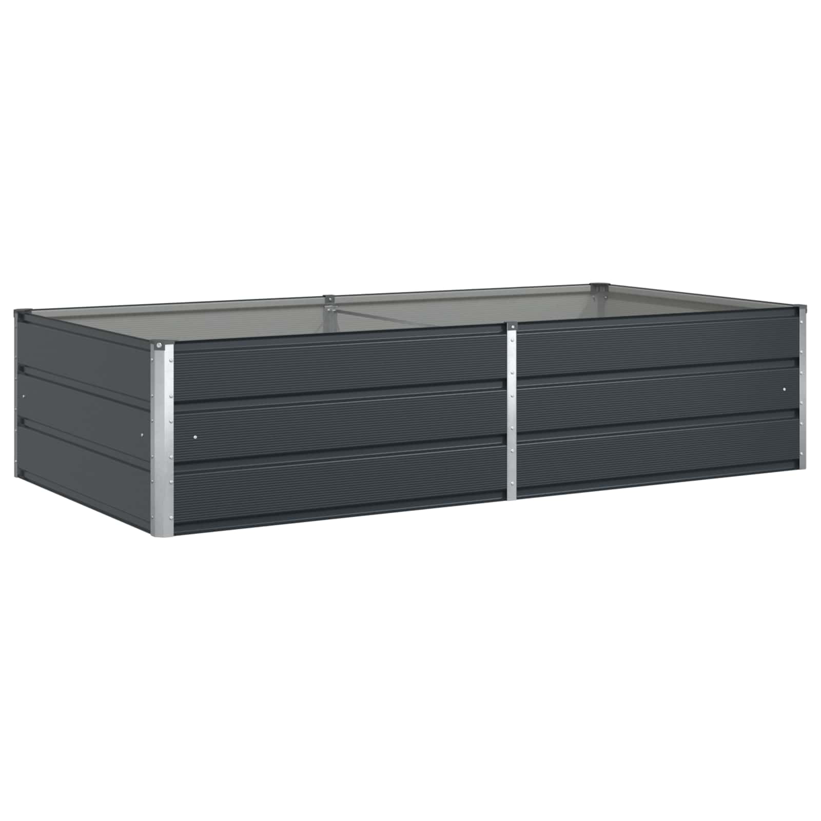 Vidaxx Pflanzgefäß Anthrazit 195 x 100 x 45 cm verzinkter Stahl